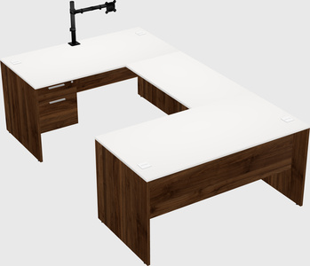 U-shaped desk