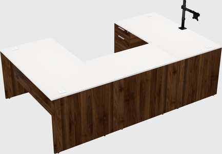 U-shaped desk