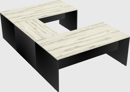 U-shaped desk