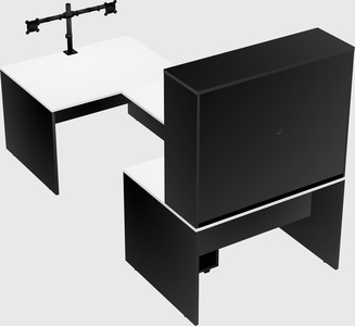 U-shaped desk