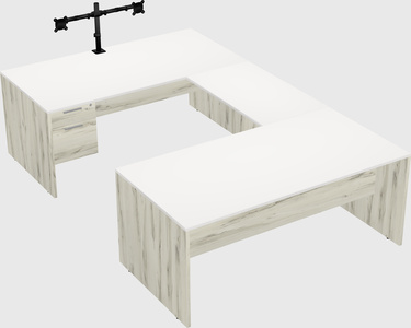 U-shaped desk