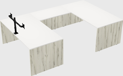 U-shaped desk
