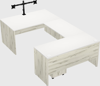 U-shaped desk