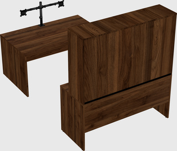 U-shaped desk