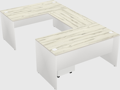 U-shaped desk