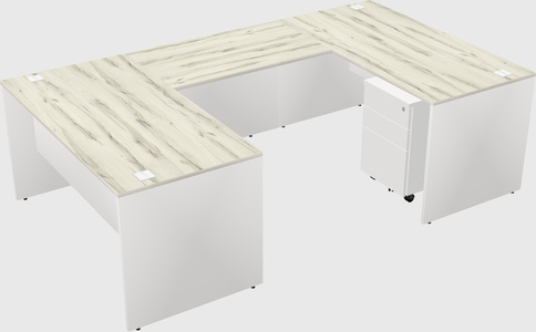 U-shaped desk