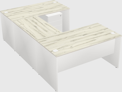 U-shaped desk