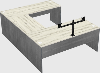 U-shaped desk