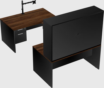 U-shaped desk