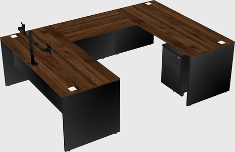 U-shaped desk