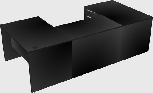 U-shaped desk