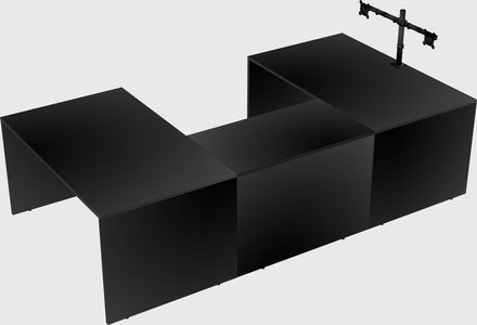 U-shaped desk