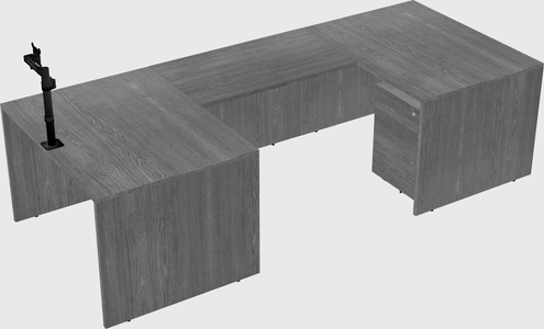 U-shaped desk