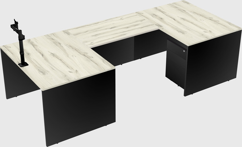 U-shaped desk