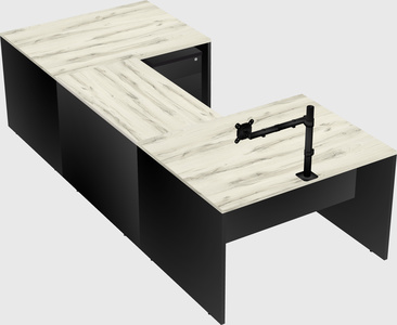 U-shaped desk