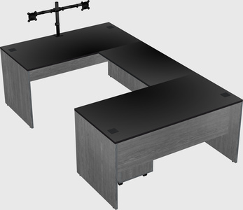 U-shaped desk