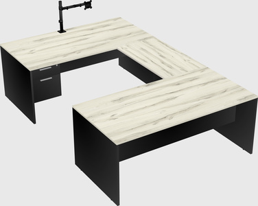 U-shaped desk