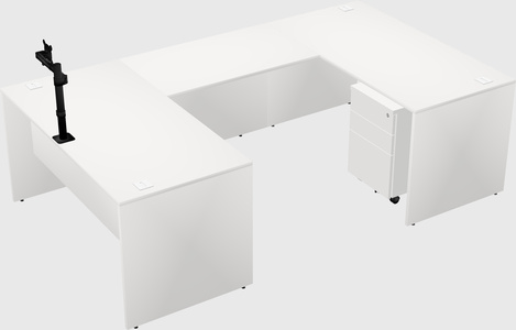 U-shaped desk
