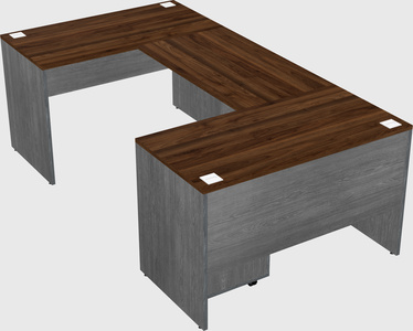 U-shaped desk