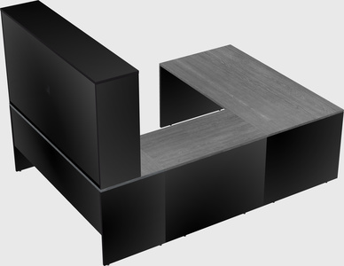 U-shaped desk