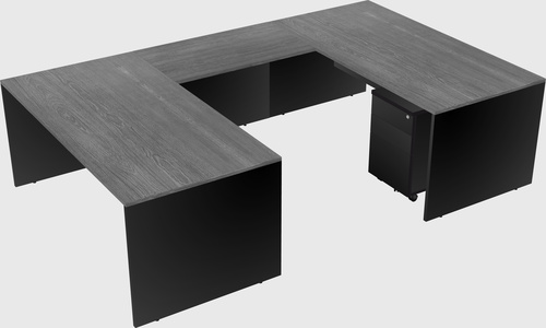 U-shaped desk