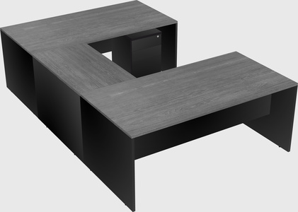 U-shaped desk