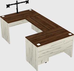 U-shaped desk