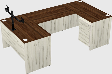 U-shaped desk