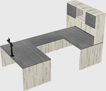 U-shaped desk