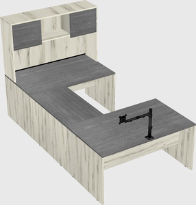 U-shaped desk