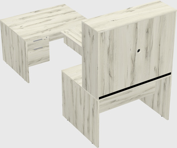 U-shaped desk