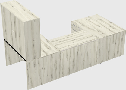 U-shaped desk