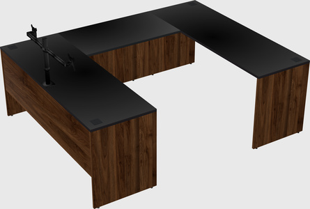 U-shaped desk