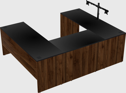 U-shaped desk