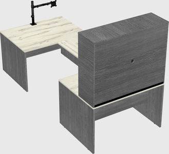 U-shaped desk
