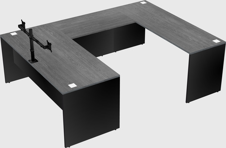 U-shaped desk