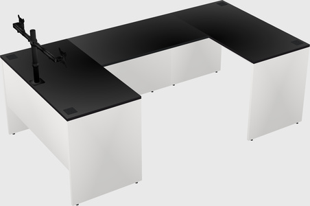 U-shaped desk