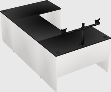 U-shaped desk