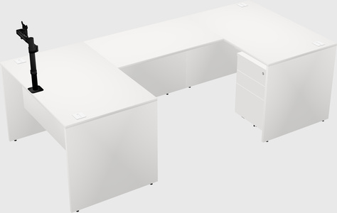 U-shaped desk