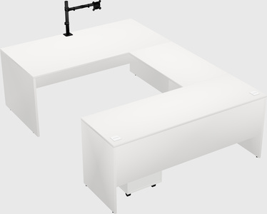 U-shaped desk
