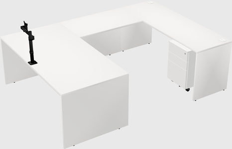 U-shaped desk