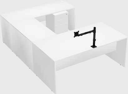 U-shaped desk