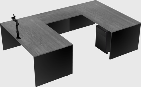 U-shaped desk