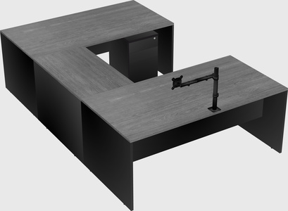 U-shaped desk