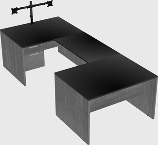 U-shaped desk