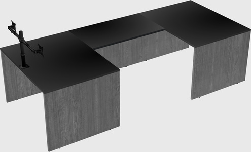 U-shaped desk