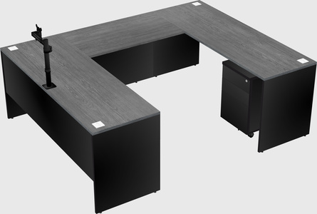 U-shaped desk