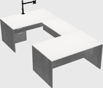 U-shaped desk