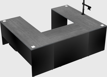 U-shaped desk