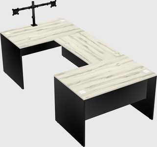 U-shaped desk